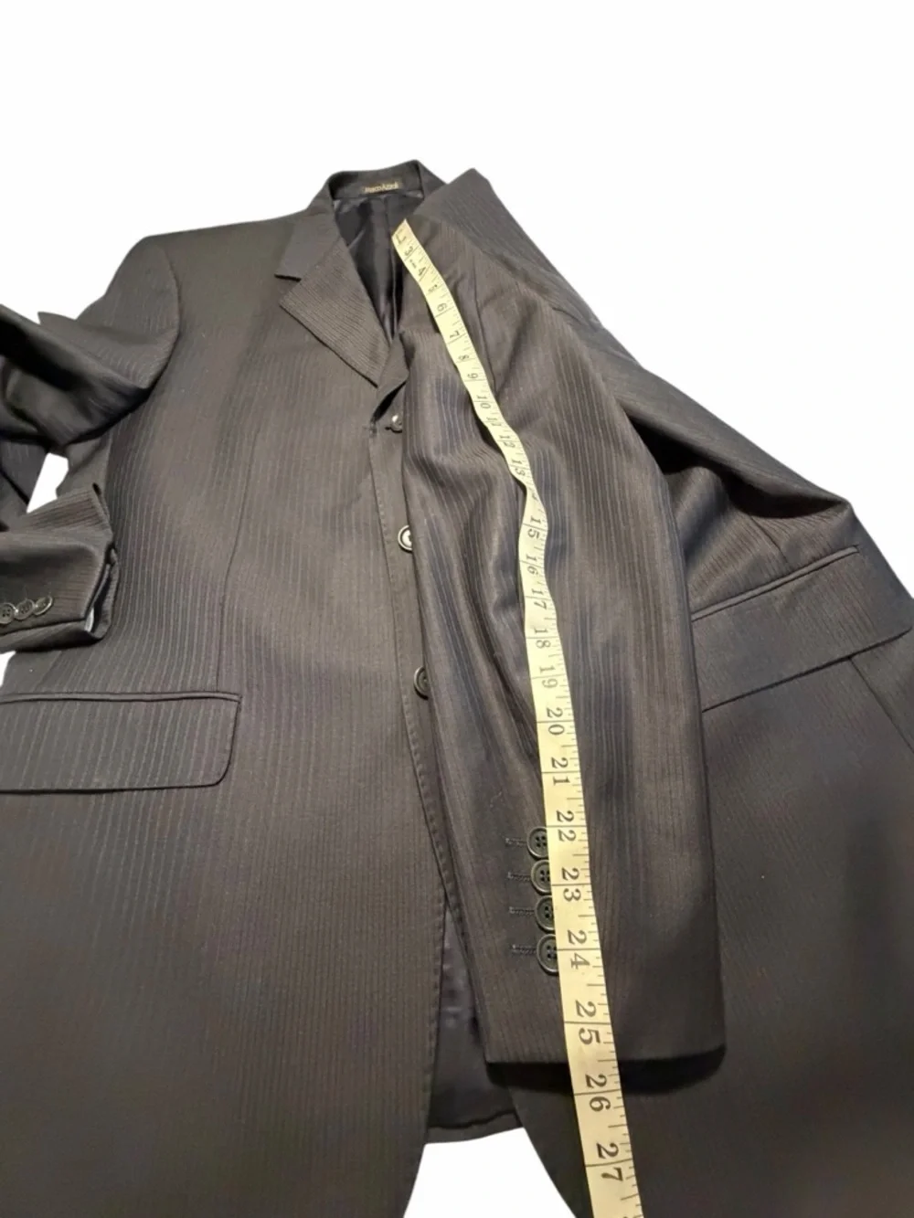 Marco Azzali Classic Men's Pin Stripe Three-Button Blazer 54S
